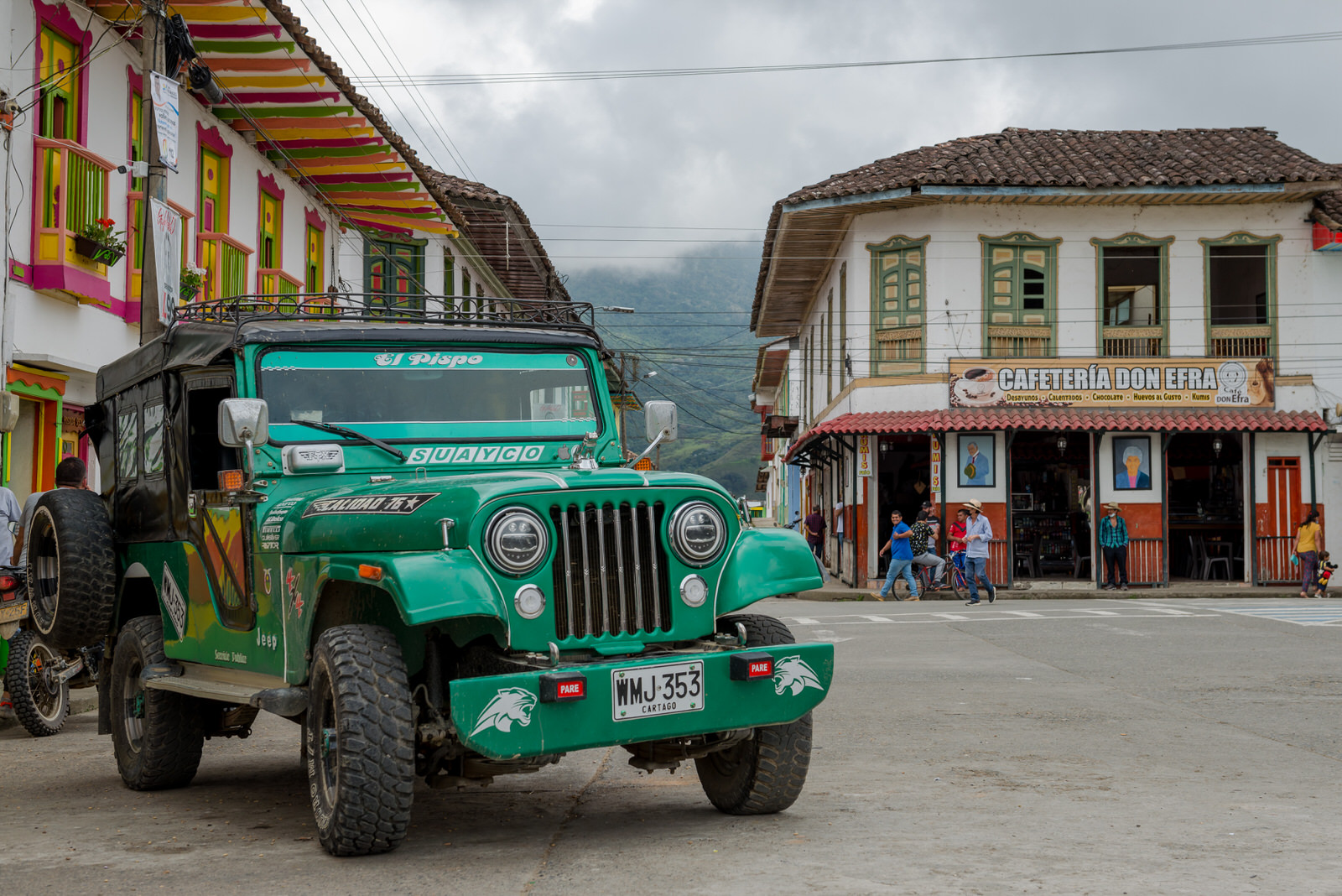 Jeep Willys Arquitectura del Paisaje Cultural Cafetero PCC El Cairo