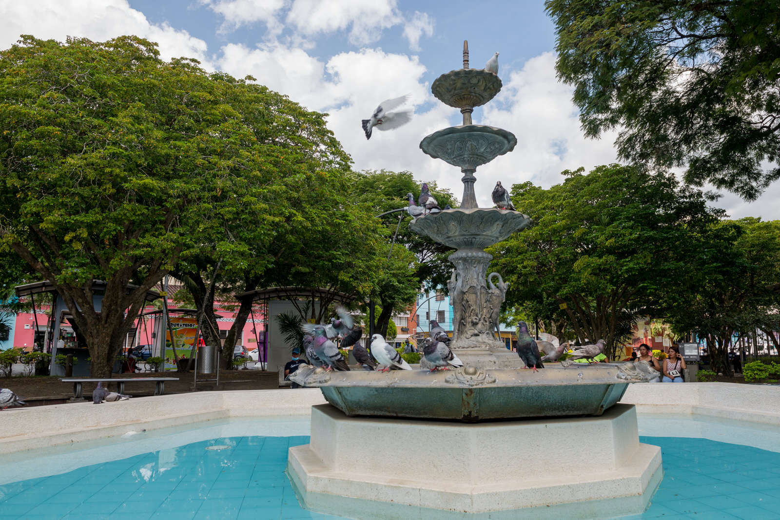 Fuente en Bronce Parque Principal Roldanillo